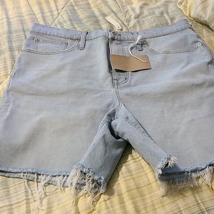 NWT Madewell high rise mid length shorts